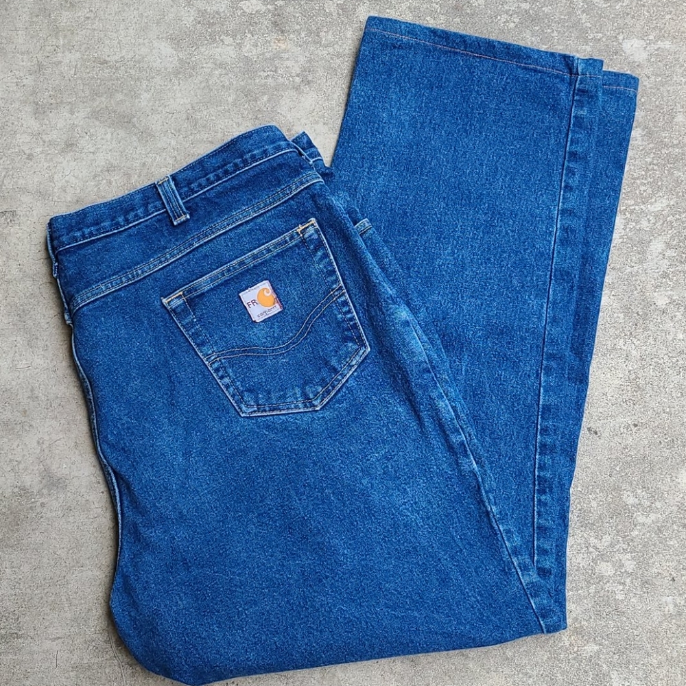 Carharett FR Relaxed Fit 42×34 Blue Denim